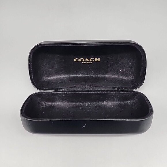 Coach Small Authentic Black Hard Side Clamshell Eyeglasses / Sunglasses Case - Picture 2 of 3